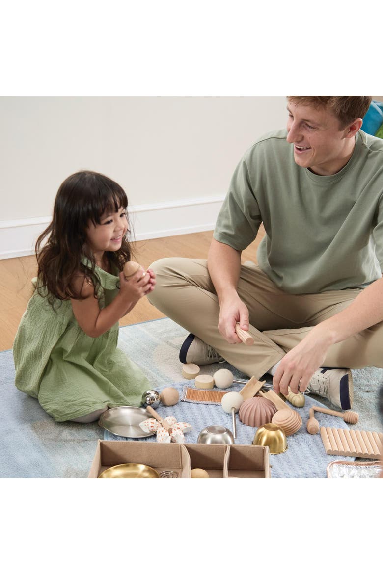 Sound Play Toddler Loose Parts STEM Kit - 34 Pieces, Alternate, color, Beige