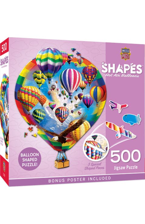 Hot Air Balloons 500 Piece Shaped Puzzle