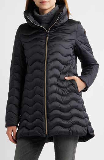 Save The Duck Livette Wavy Quilted Water Repellent Puffer Jacket