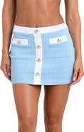 L'AGENCE Coco Colorblock High Waist Cover-Up Skirt