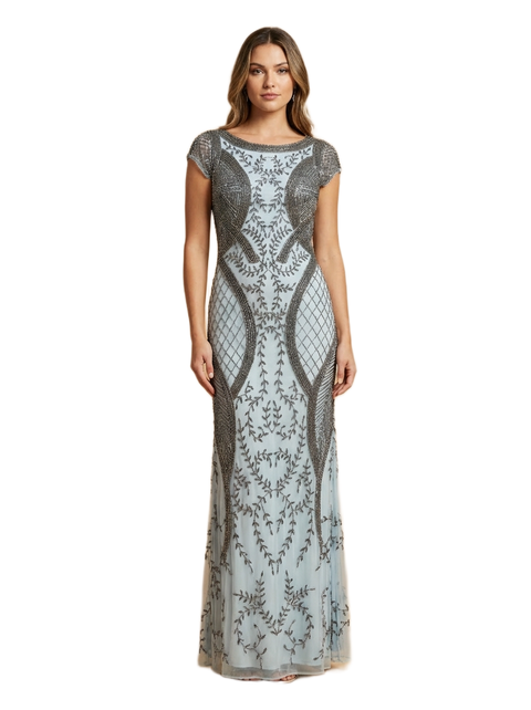 Cape Sleeve Modestly Covered Dress