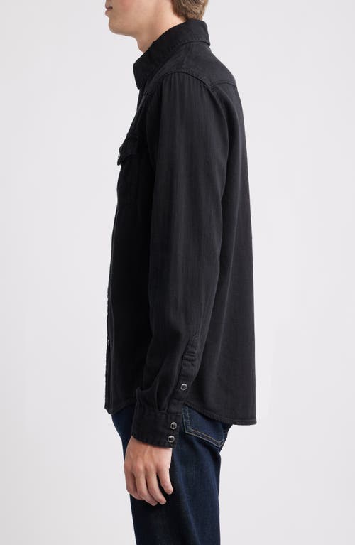Ag Huston Classic Fit Western Snap-up Shirt In Black