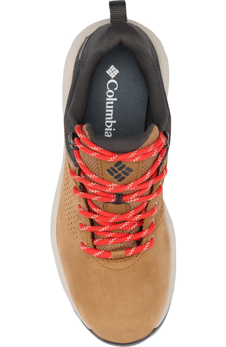 Columbia Newton Nimble Waterproof Hiking Sneaker, Alternate, color, Elk/ Poppy Red