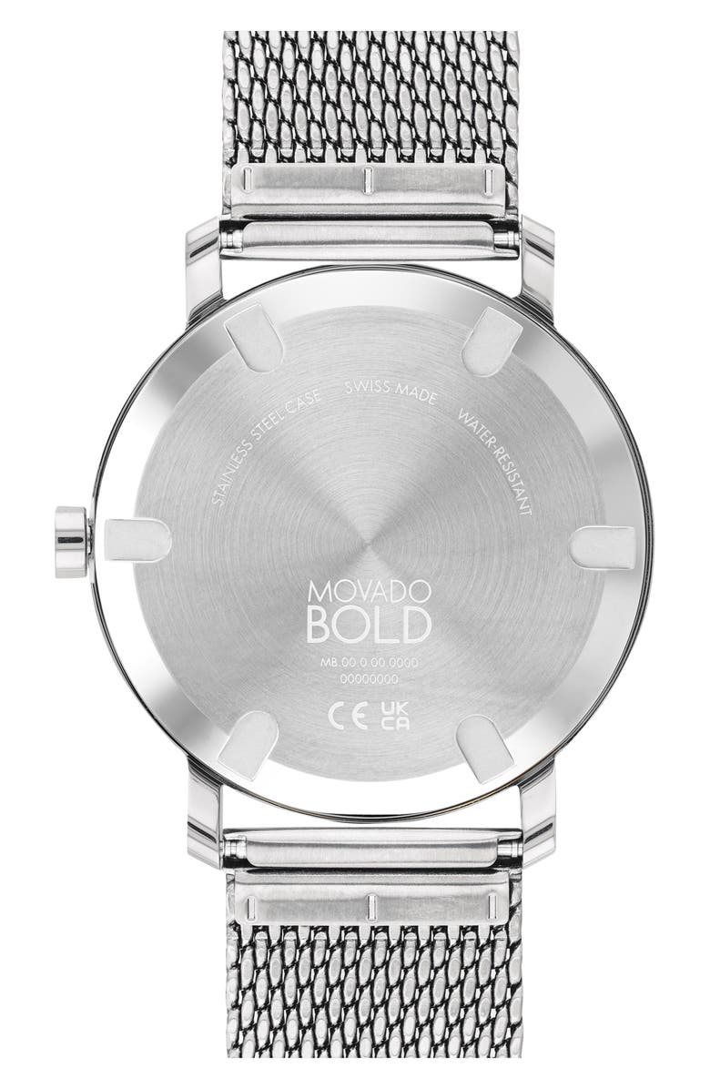 Movado Bold Evolution Mesh Strap Watch, 40mm, Alternate, color,