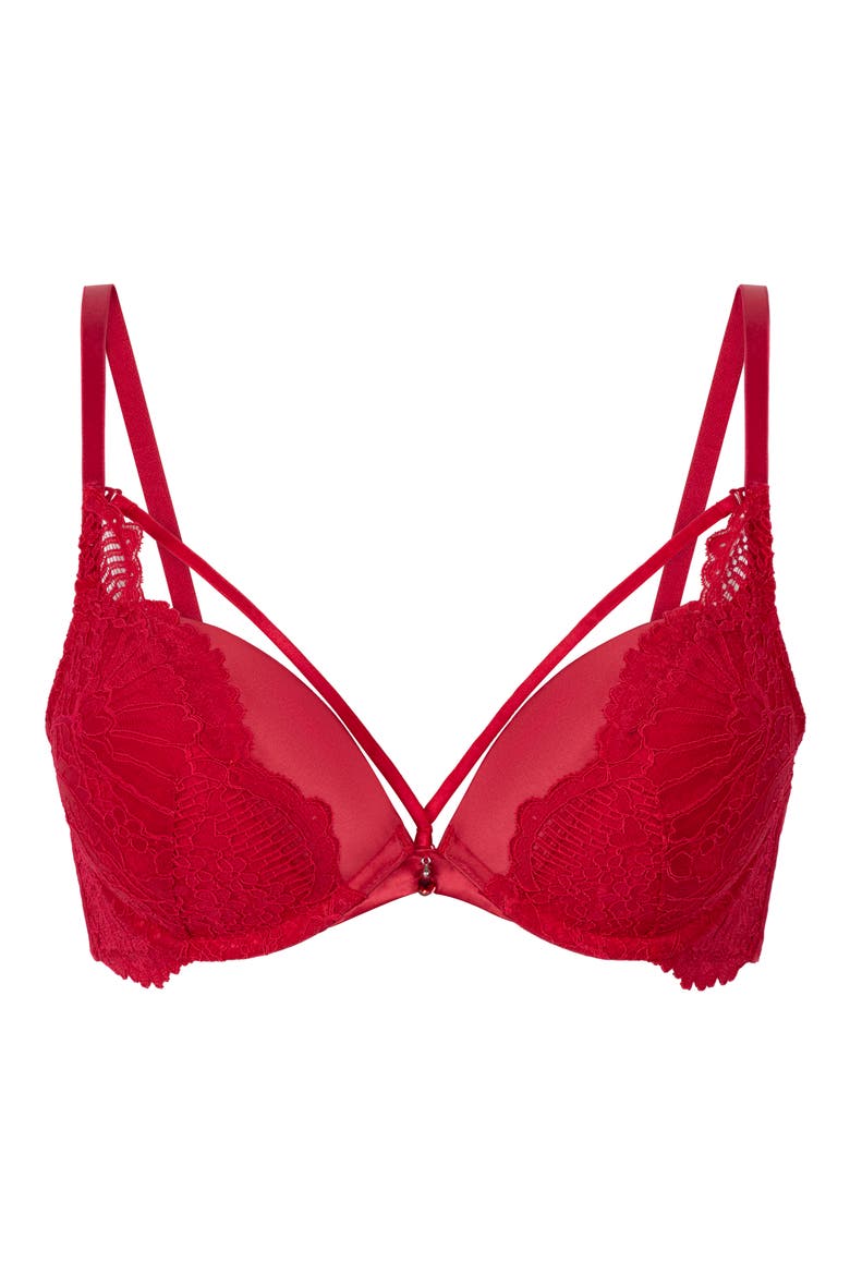 Whitney Padded Underwire Maximizer Bra, Alternate, color, CHILI PEPPER