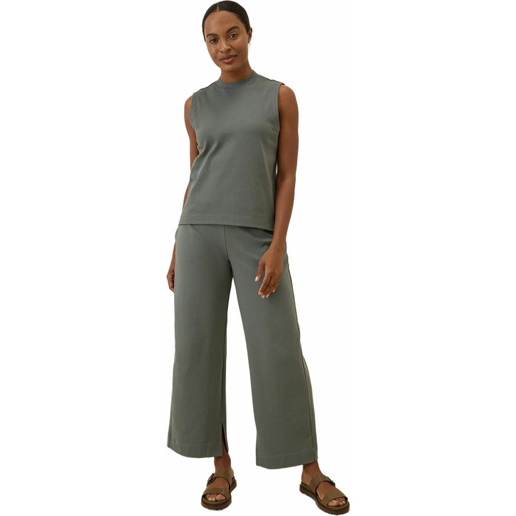 Pact Organic Cotton Airplane Wide Leg Pant In Gray