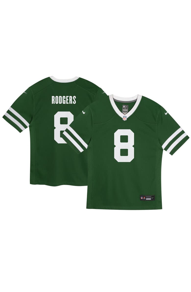 Nike Infant Nike Aaron Rodgers Legacy Green New York Jets Game Jersey, Main, color, 