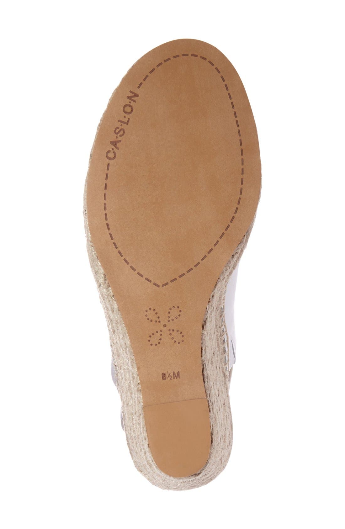 Sutton Slingback Sandal, Alternate, color, WHITE LEATHER