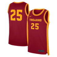 Nike Men's Nike #25 Cardinal USC Trojans Road Replica Basketball Jersey