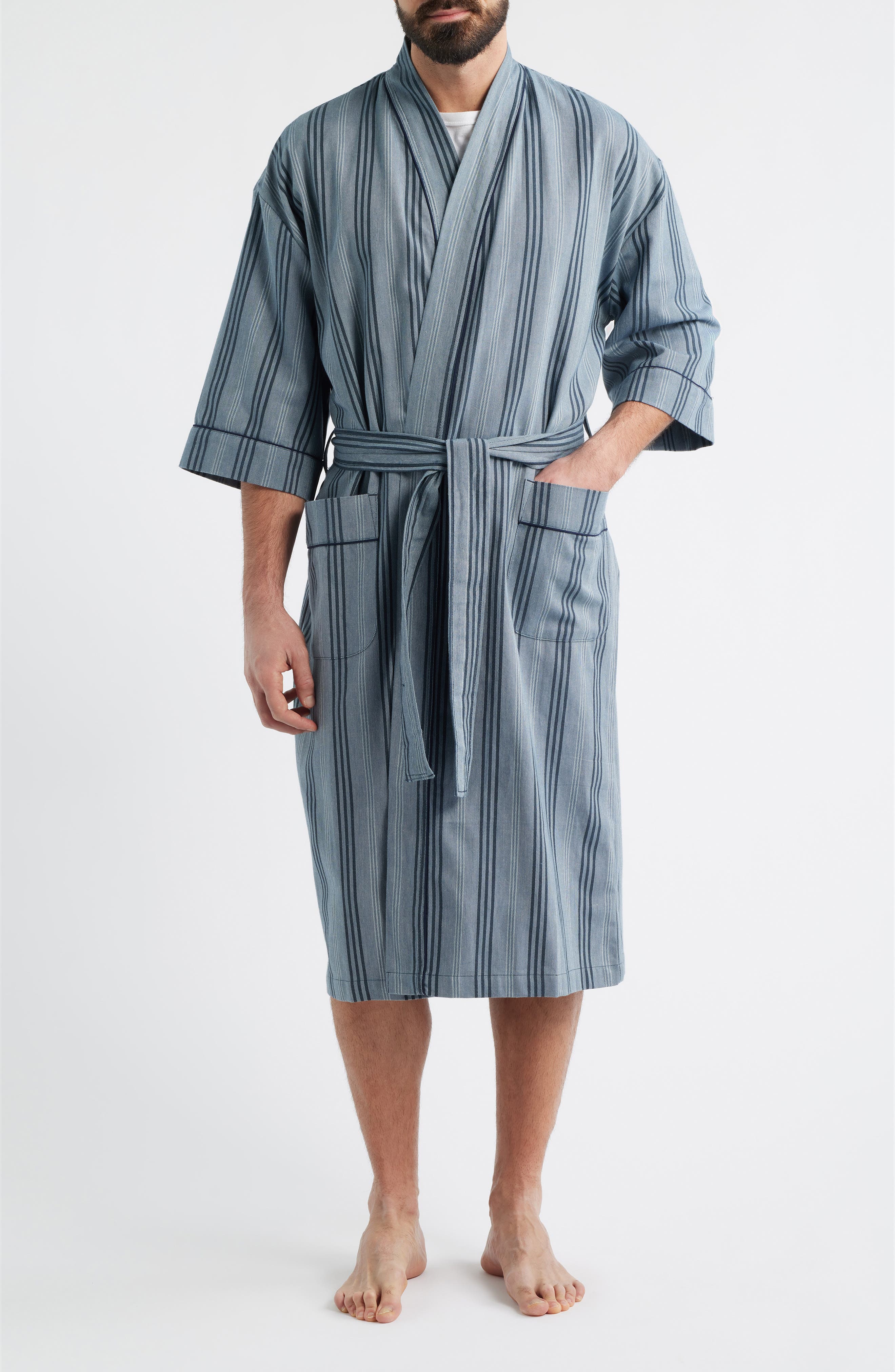 selected DENIM STRIPE