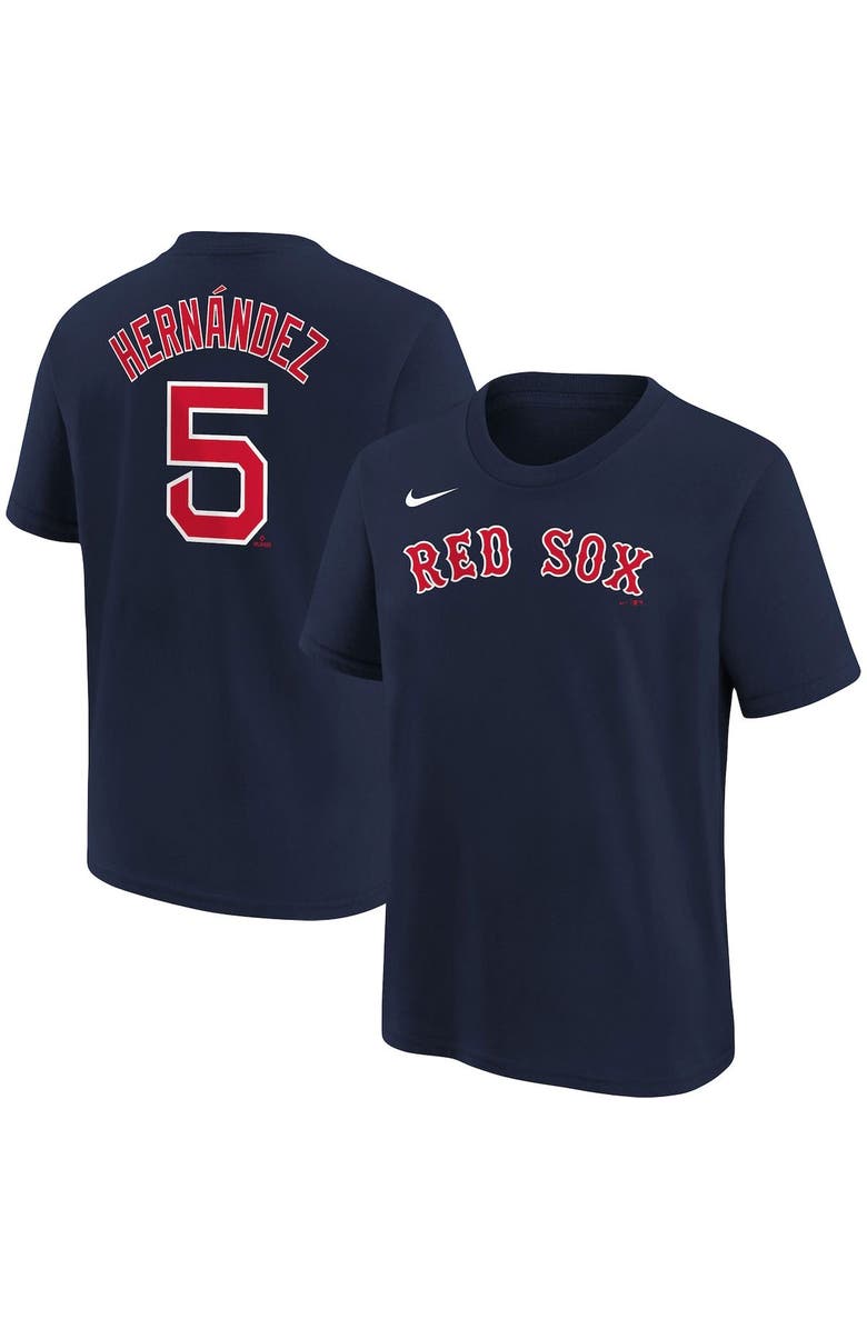 Nike Youth Nike Enrique Hernandez Navy Boston Red Sox Player Name & Number T-Shirt, Main, color, 