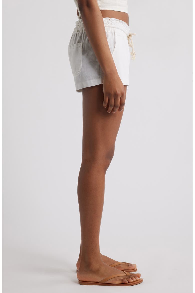 Oceanside Cotton Drawstring Shorts, Alternate, color, SEA SALT
