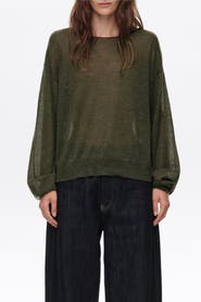 BIMBA Y LOLA Wool Blend Crew Neck Sweater