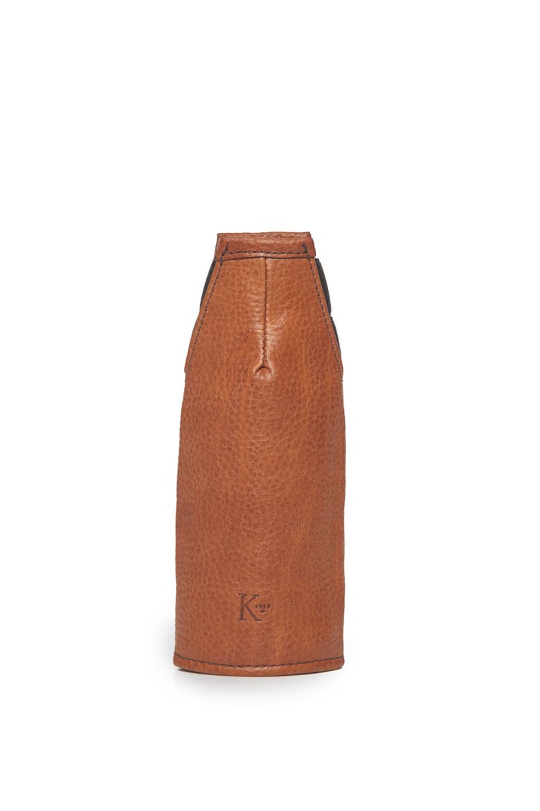 Dale Leather Beverage Coozie, Alternate, color, Pebbled Tan