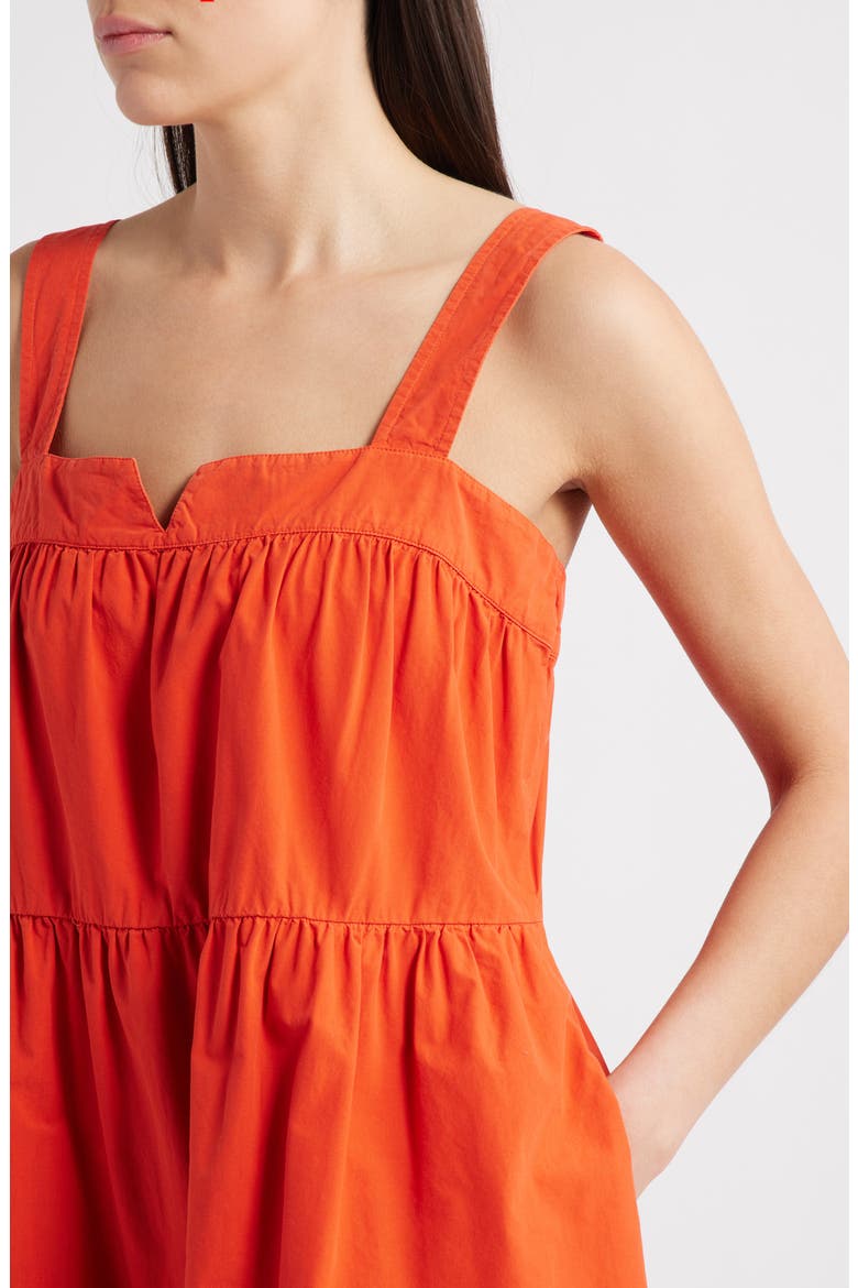 Claribel Babydoll Dress, Alternate, color, AURORA RED