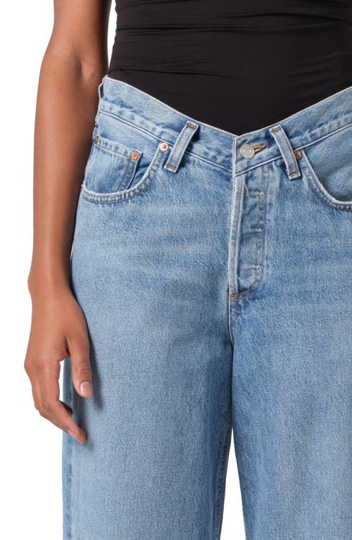 Agolde V-waist High Rise Baggy Jeans In Fairway In Fairway