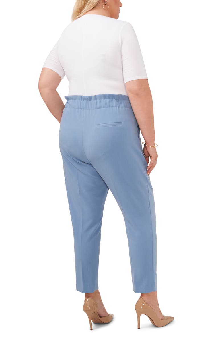 Vince Camuto Belted Straight Leg Pants, Alternate, color, Blue Shadow