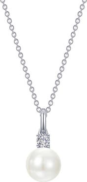 Lafonn Freshwater Pearl & Simulated Diamond Necklace