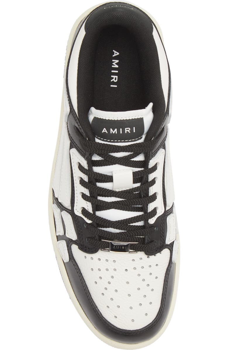 AMIRI Skeleton Low Top Sneaker, Alternate, color, 004 - Black / White