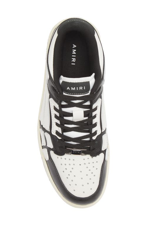 Amiri Bandana Denim Skeleton Top Low Sneaker In Multi