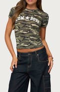 EDIKTED Nika Camo Cowboys T-Shirt
