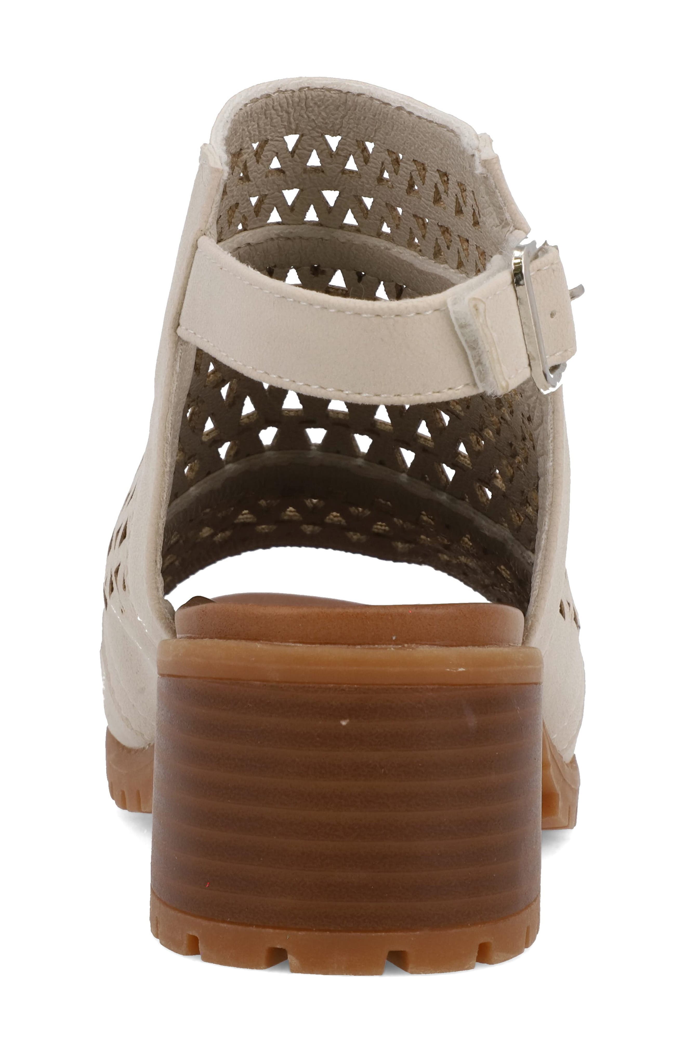 MIA Kids' Mollee Block Heel Sandal, Alternate, color, Off White