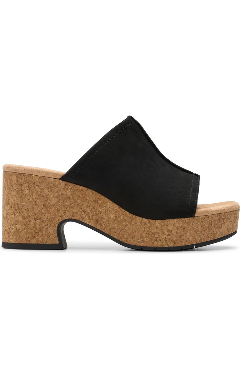 Clarks<sup>®</sup> Nerisa Vina Platform Sandal, Alternate, color, Black Nubuck