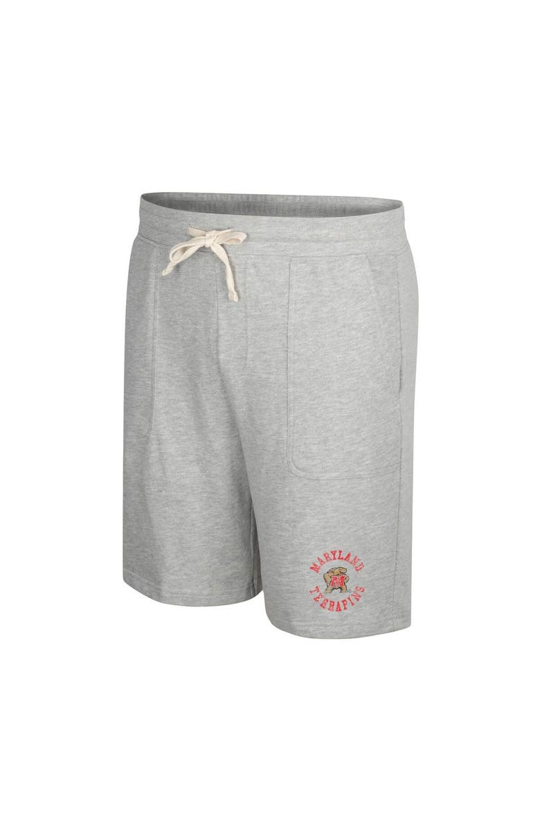 COLOSSEUM Men's Colosseum Heather Gray Maryland Terrapins Love To Hear This Terry Shorts, Alternate, color, 