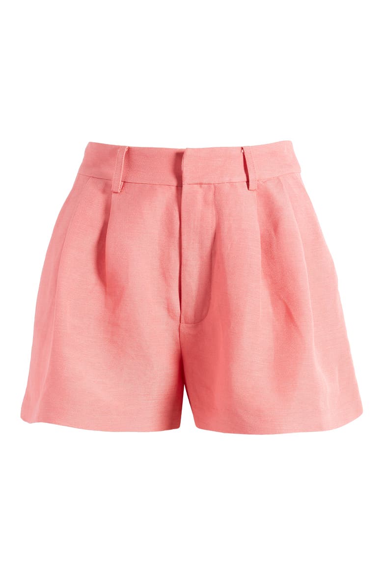 Andie Linen Blend Shorts, Alternate, color, DUSTY BUBBLEGUM