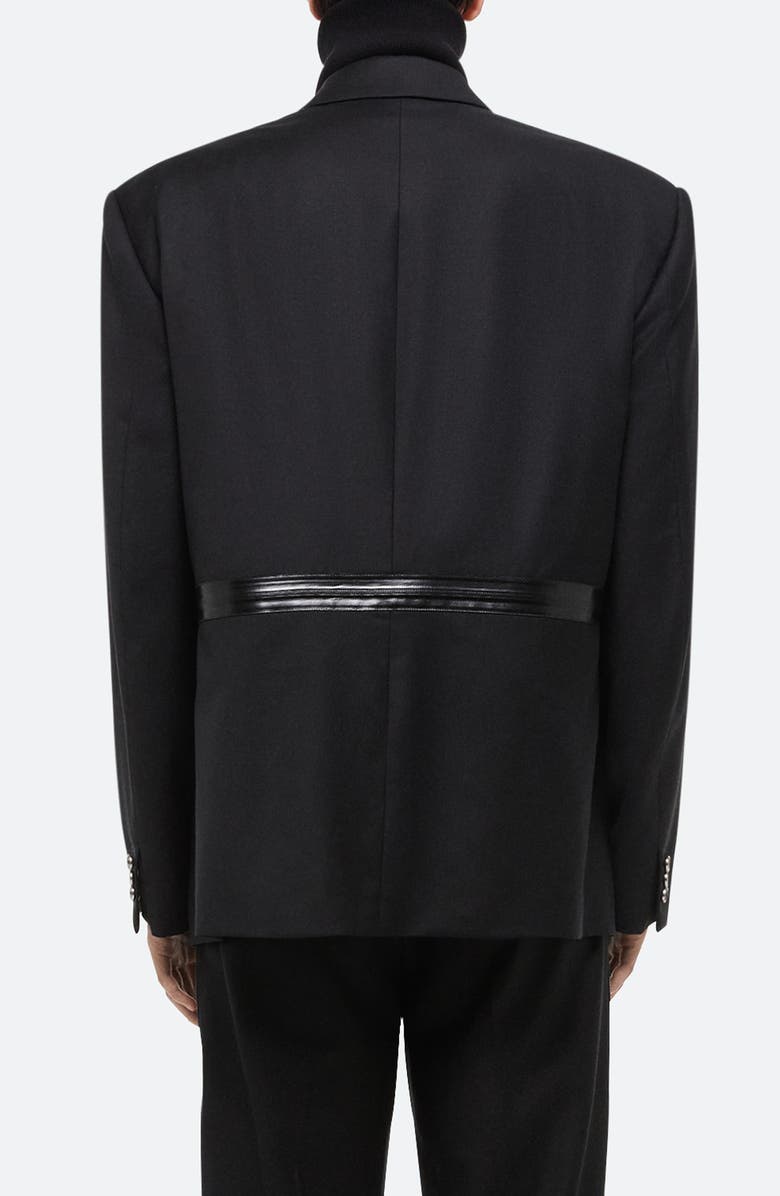 Helmut Lang Zip Panel Driver Wool Blazer, Alternate, color, 