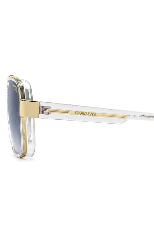 Carrera Eyewear 1092/s 58mm Gradient Rectangular Sunglasses In Blue
