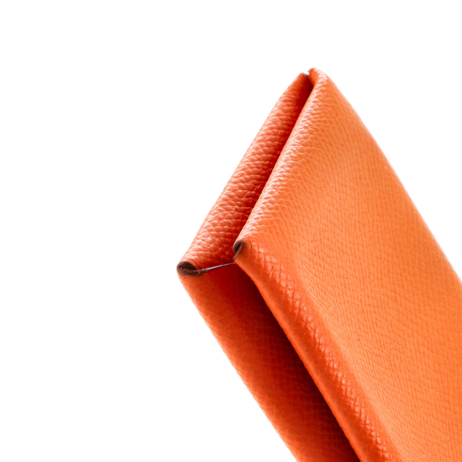 Calvi Card Holder Epsom, Alternate, color, Orange
