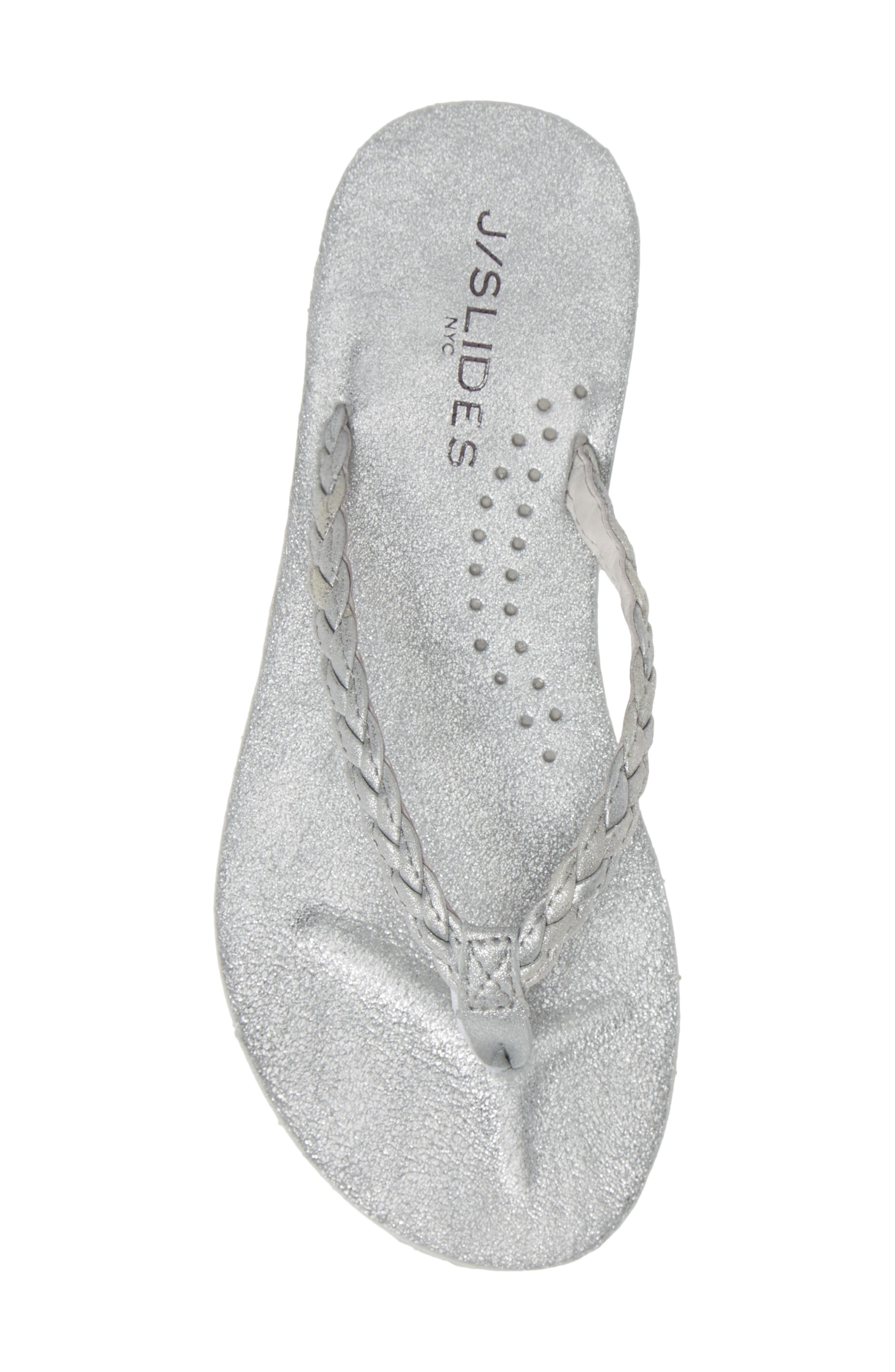 JSlides Nadia Braided Flip Flop, Alternate, color, 
