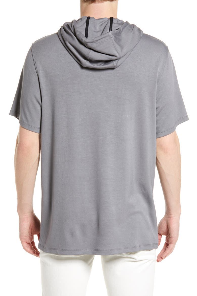 Kidult Short Sleeve Hoodie, Alternate, color, GREY