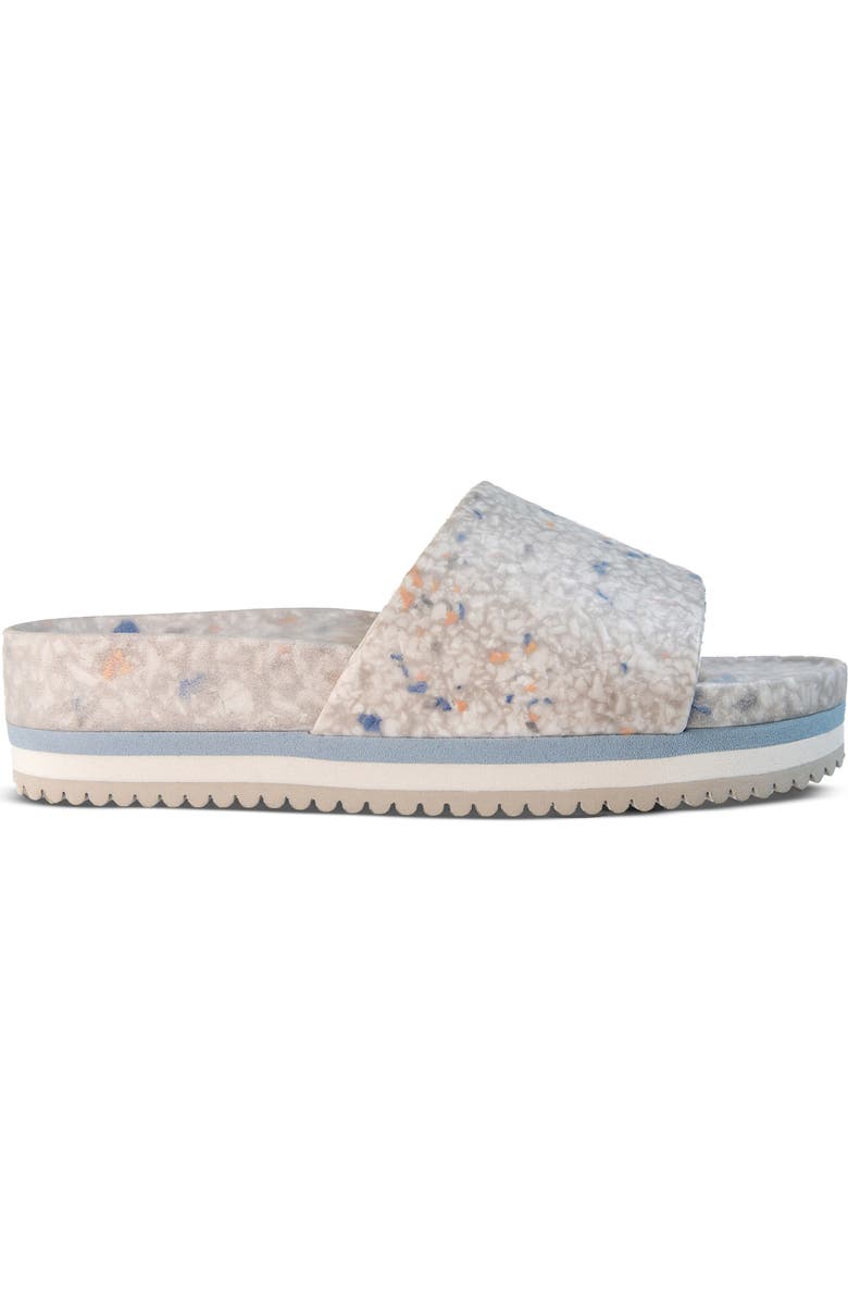 FLEKS East Beach Slide Platform Sandal, Alternate, color, Faded Denim