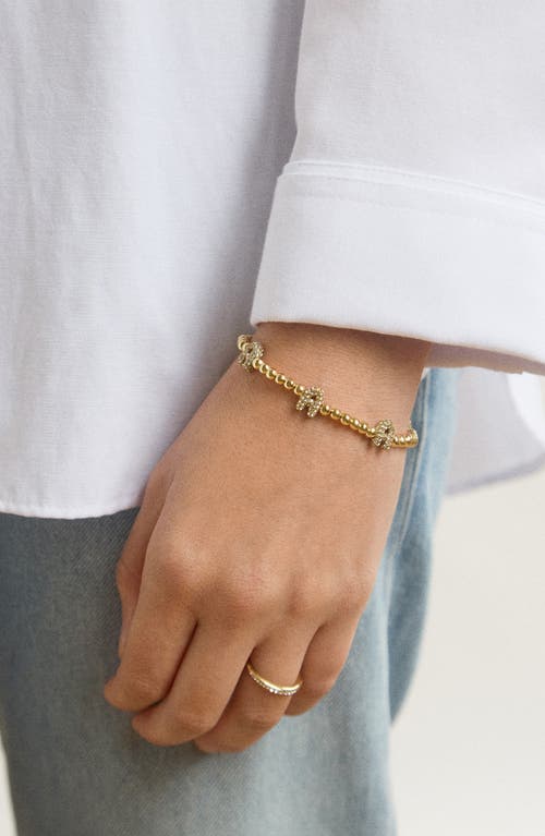 Baublebar Pisa Pavé Heart Station Beaded Bracelet