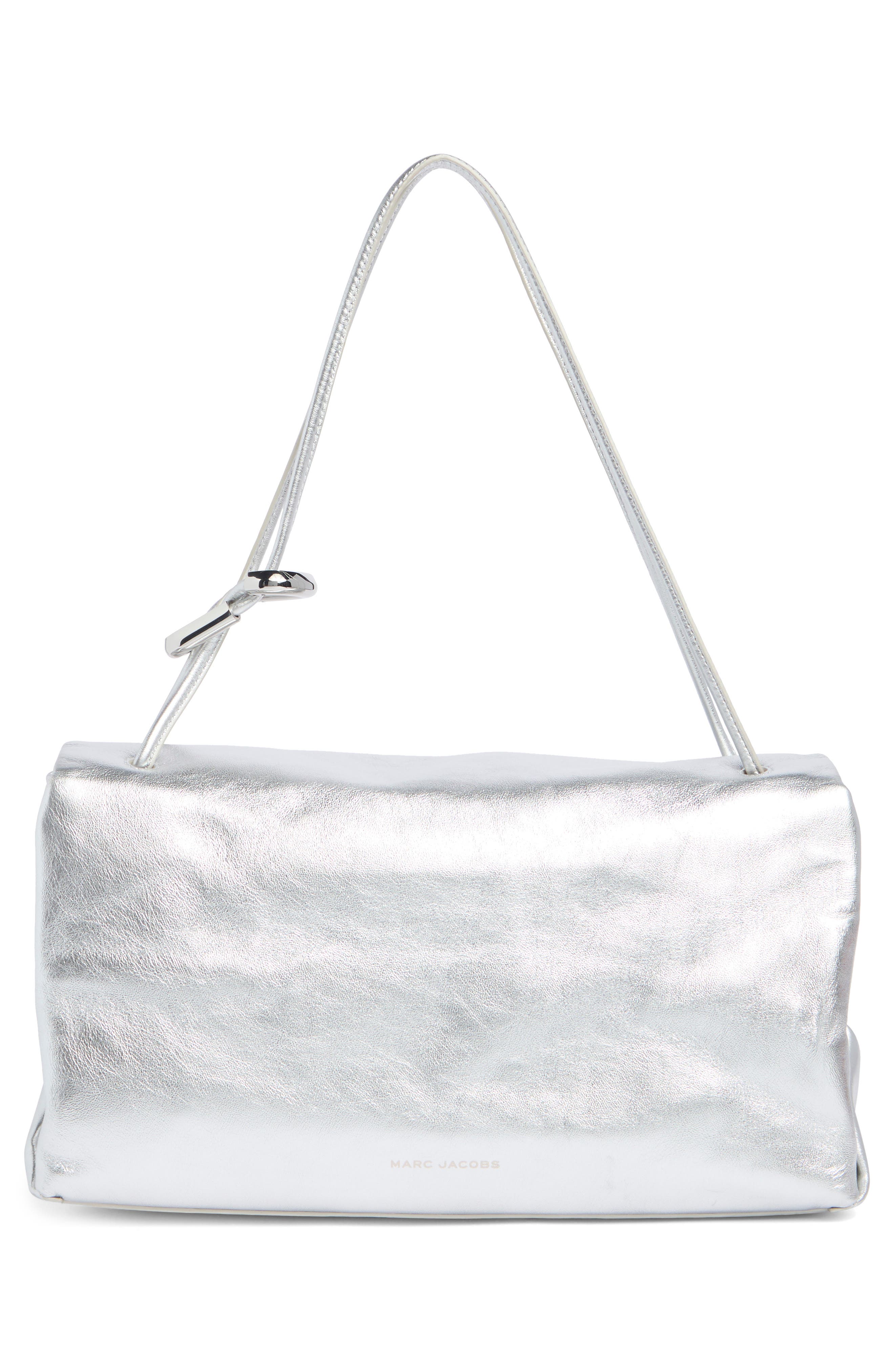 The Large Dual Shoulder Bag, Alternate, color, SILVER