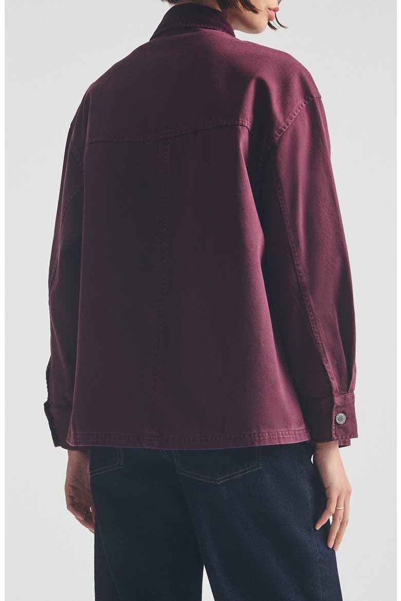 Corduroy Collar Overshirt, Alternate, color, WINDSOR WINE