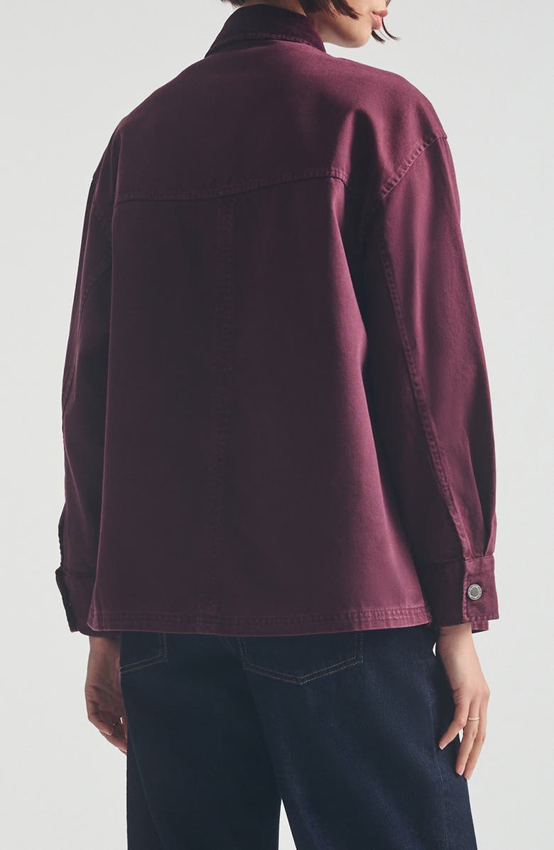 Brooklyn Industries Corduroy Collar Overshirt, Alternate, color, Windsor Wine