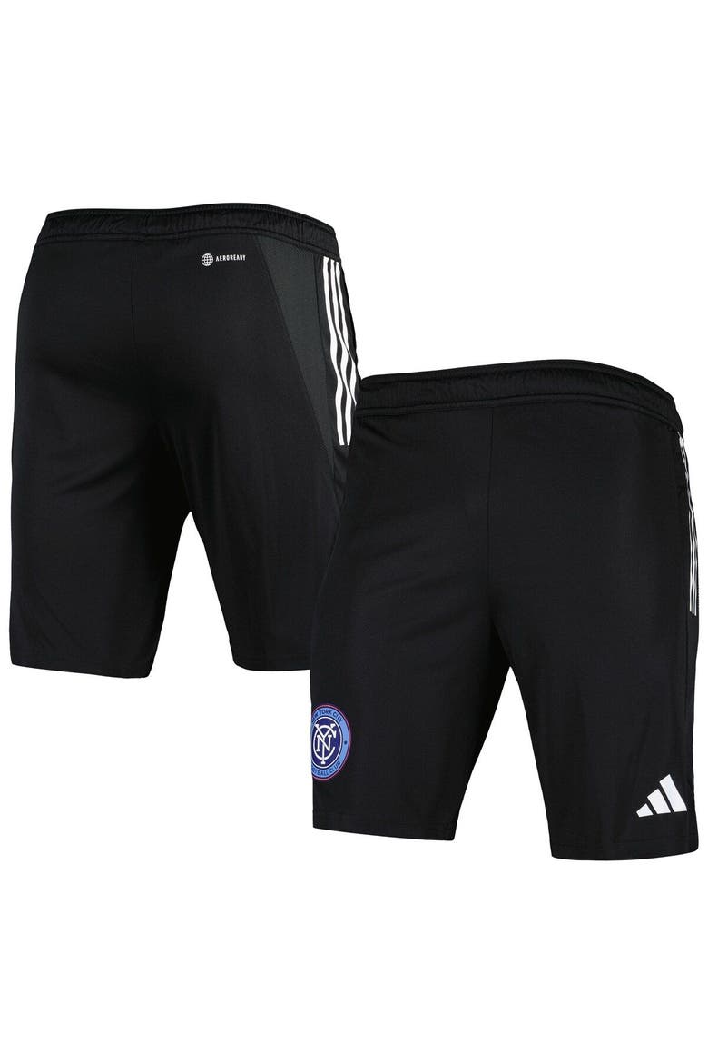 Men's adidas Black New York City FC 2023 On-Field AEROREADY Training Shorts, Main, color, Black
