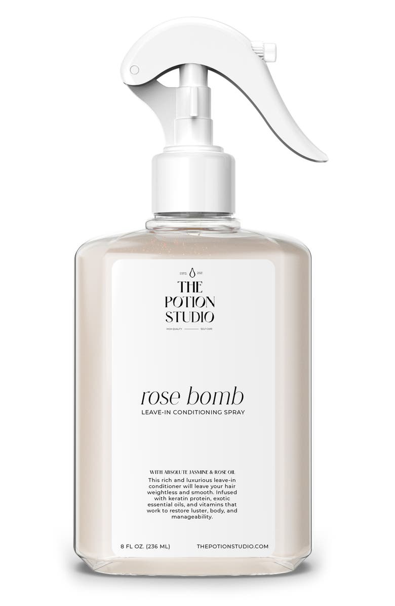 The Potion Studio Rose Bomb Leave-In Conditioning Spray, Main, color, 