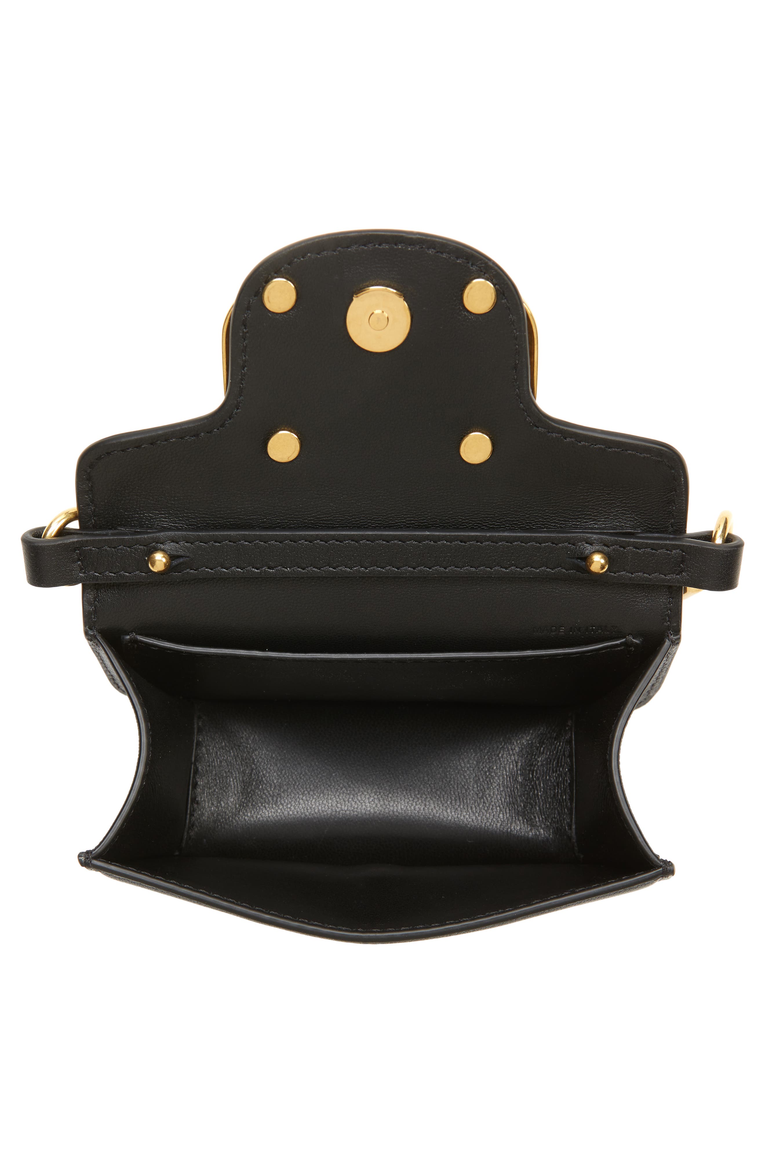 Valentino Garavani Mini Locò Leather Shoulder Bag, Alternate, color, 