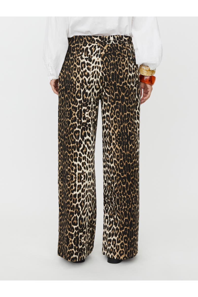 MaPassang Leopard Print Jeans, Alternate, color, Otter