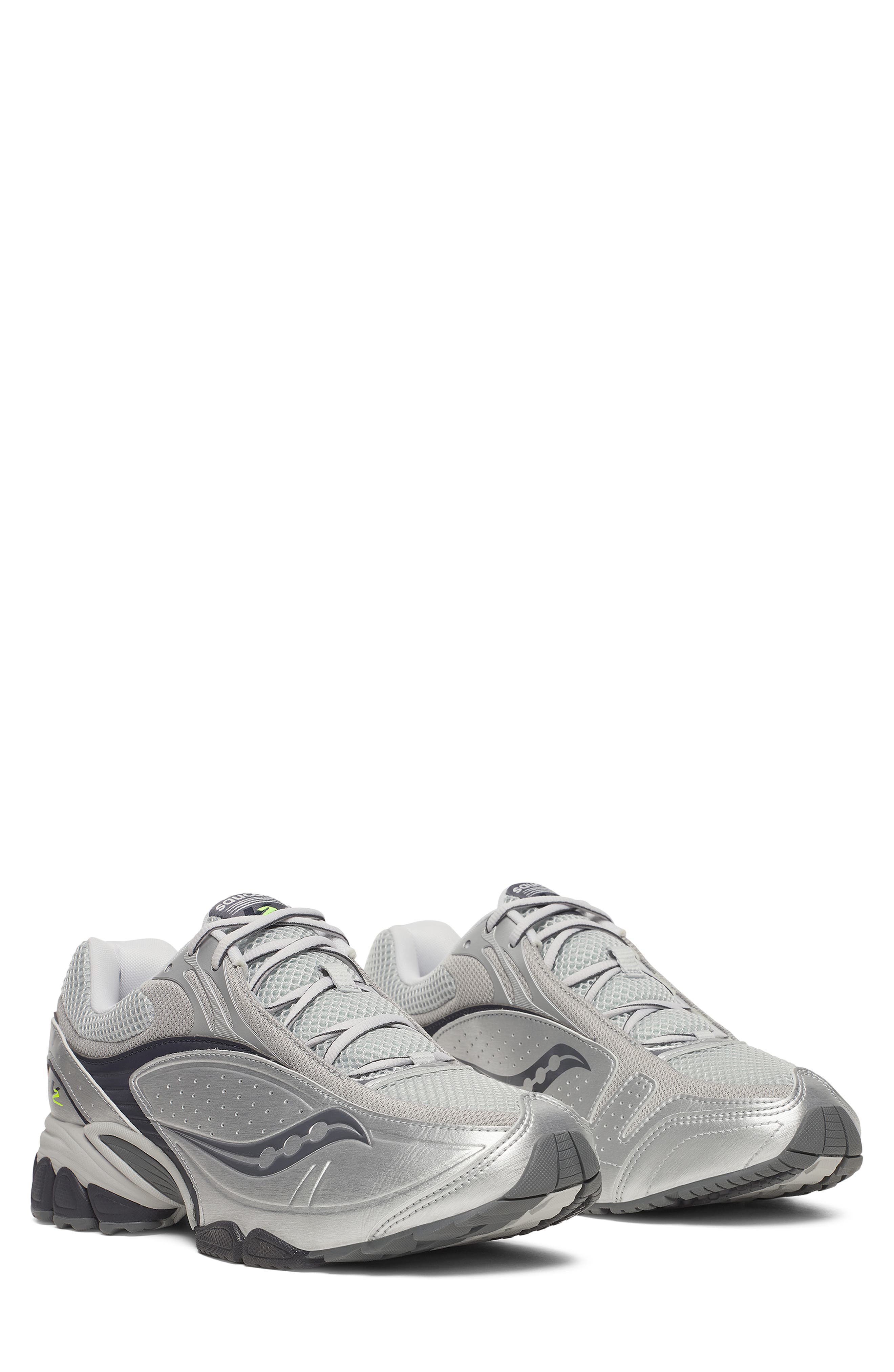 Saucony Gender Inclusive ProGrid v2 Sneaker, Main, color, Silver/ Navy