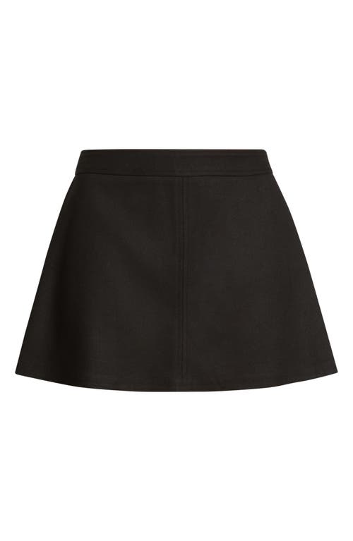 Artless Forever Kit Structured A-line Miniskirt In Black