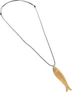 Madewell Fish Comb Charm Necklace