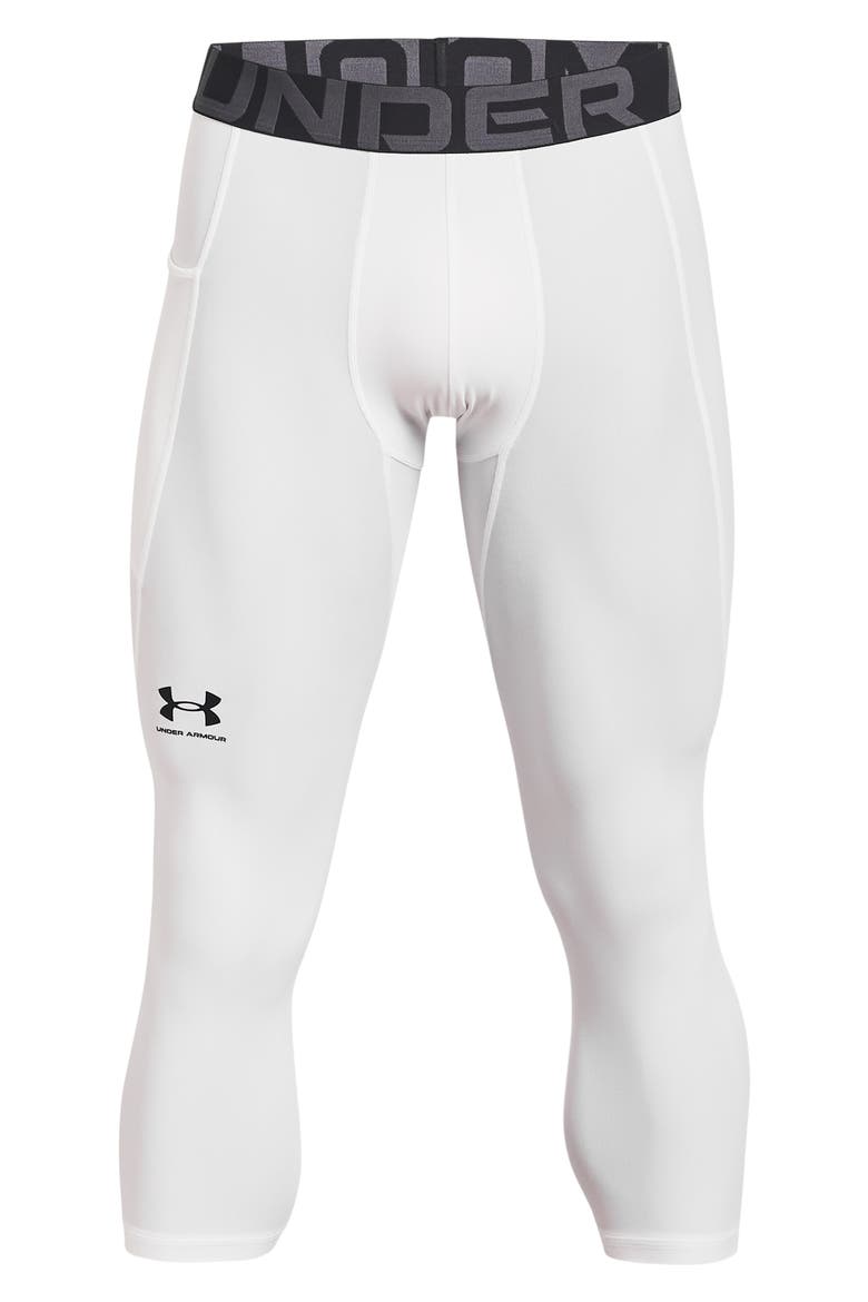 HeatGear® 3/4 Leggings, Alternate, color, WHITE