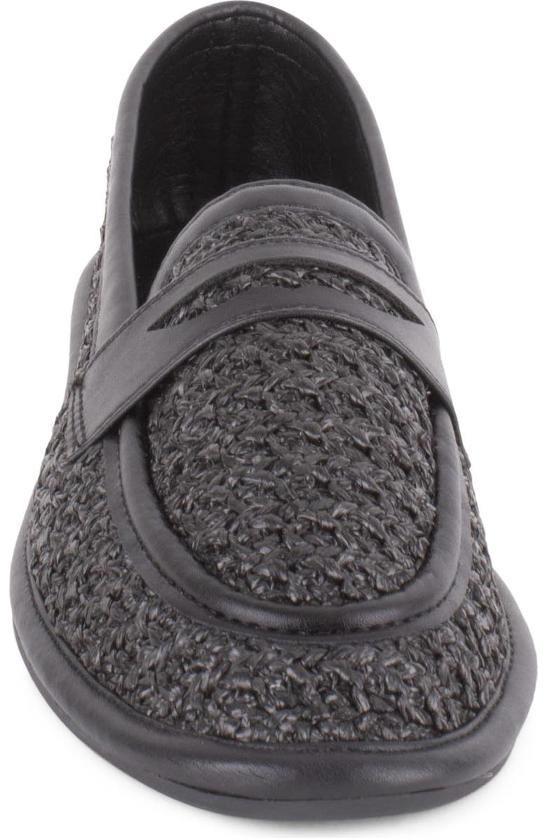 Tahari Meadow Penny Loafer, Alternate, color, Black