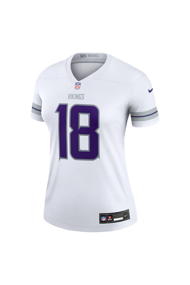 Women's Nike Justin Jefferson White Minnesota Vikings Alternate Legend Jersey, Alternate, color, White