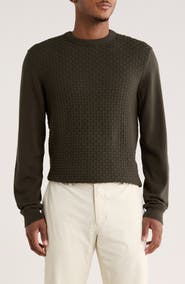 Robert Barakett Ovalon Crewneck Cotton Sweater
